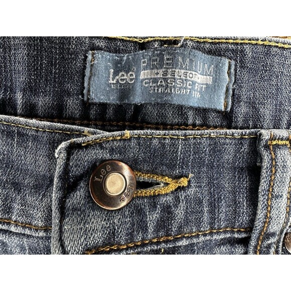 Lee Premium Select Classic Fit Men’s Jeans 38x32 Straight Leg Medium Wash - Picture 3 of 6